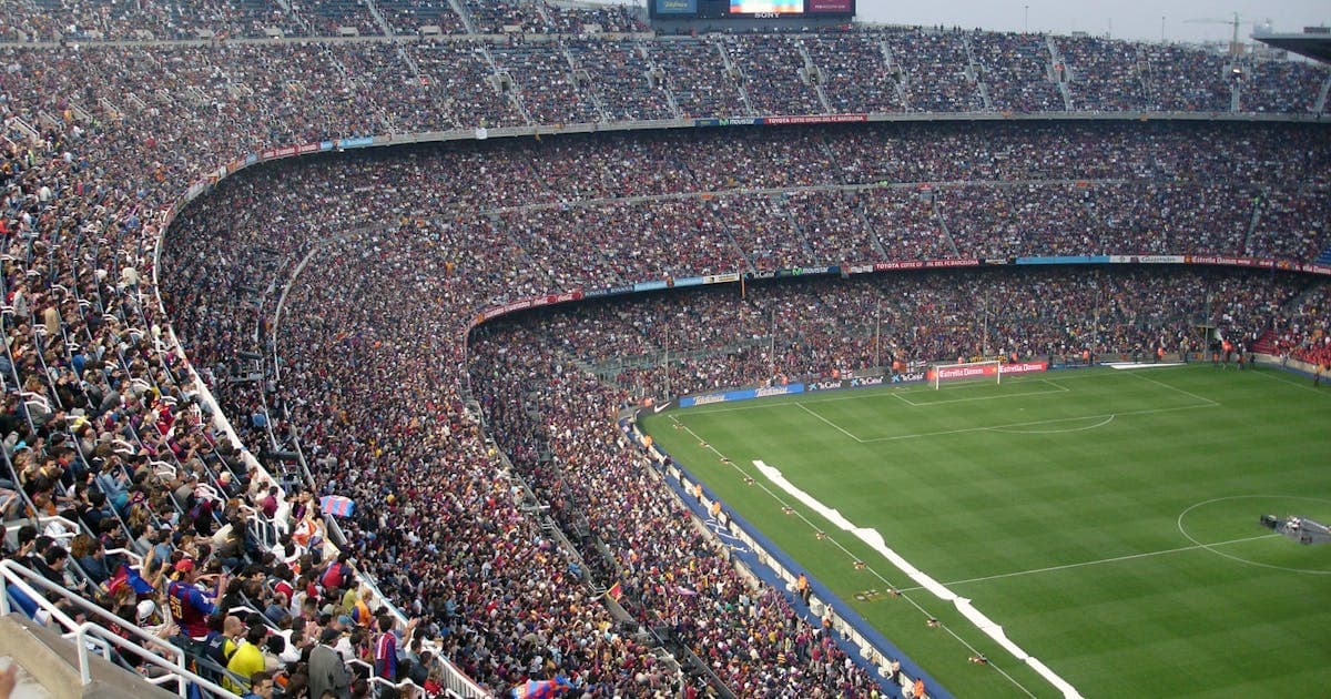 Panoramic view of a sports stadium representing the global spread of competitive games